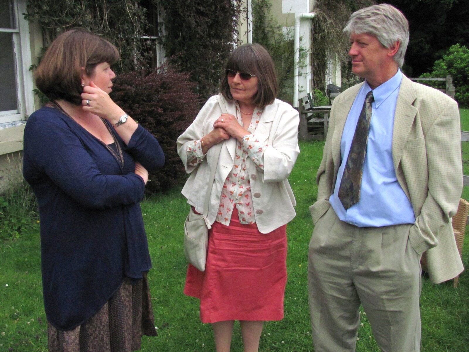 Sis, Caroline and Neil from Mike's Memorial, Prince Hall Hotel, Two Bridges, Dartmoor - 12th July 2011