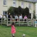 A spot of football is played, Mike's Memorial, Prince Hall Hotel, Two Bridges, Dartmoor - 12th July 2011