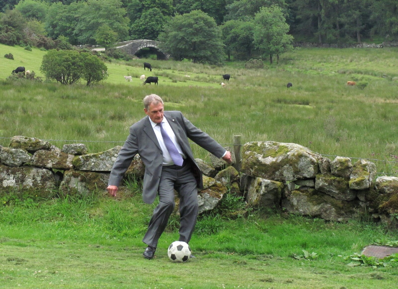 More kickabout action from Mike's Memorial, Prince Hall Hotel, Two Bridges, Dartmoor - 12th July 2011