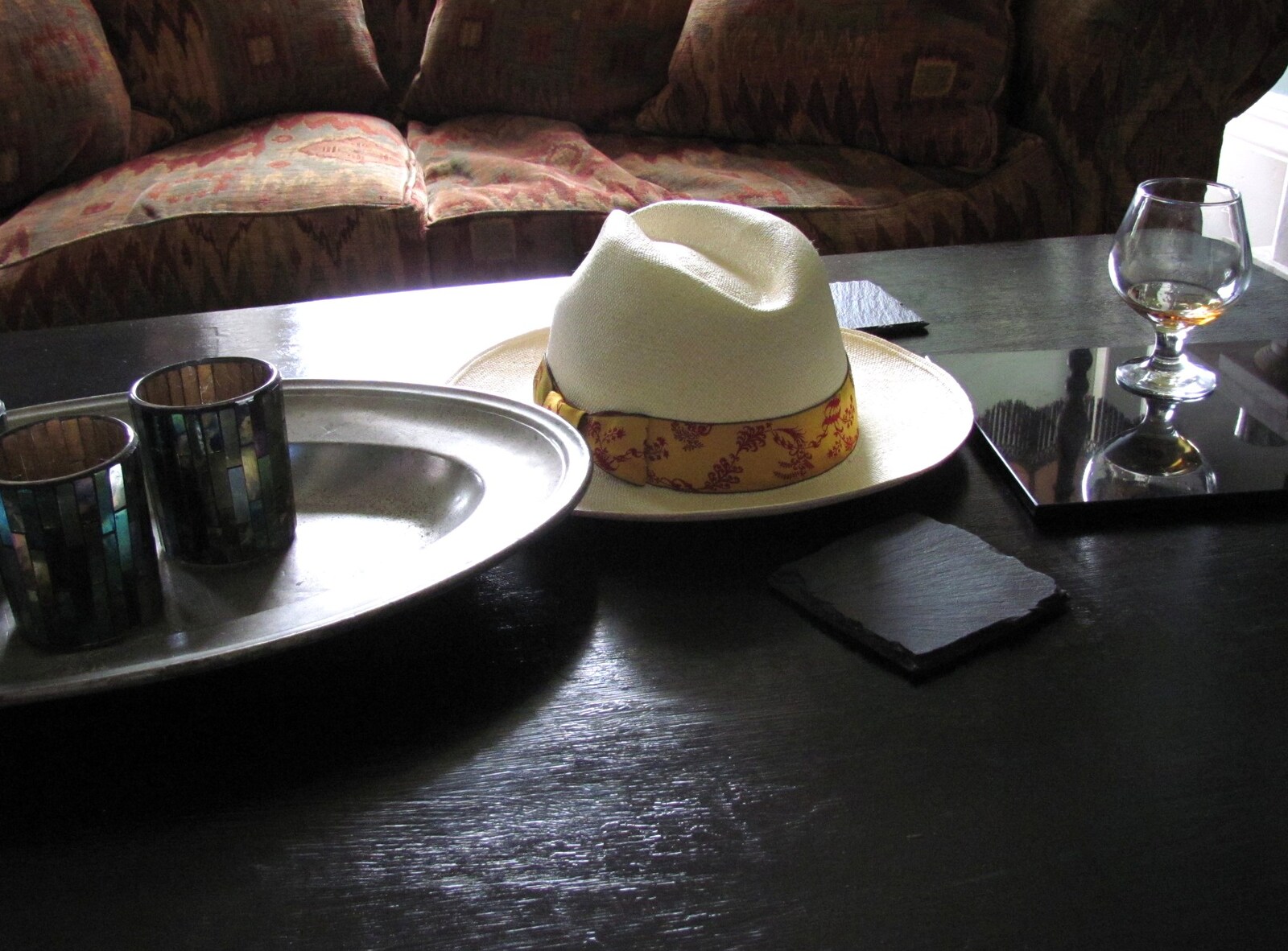 Mike's hat from Mike's Memorial, Prince Hall Hotel, Two Bridges, Dartmoor - 12th July 2011