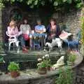 Having a drink, whilst Alfie stares at the fish, Mike's Memorial, Prince Hall Hotel, Two Bridges, Dartmoor - 12th July 2011