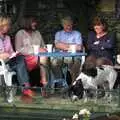 Dog wants in, Mike's Memorial, Prince Hall Hotel, Two Bridges, Dartmoor - 12th July 2011