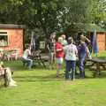 The BSCC in the garden, Barbeque at the Swan Inn, Brome, Suffolk - 5th August 2011