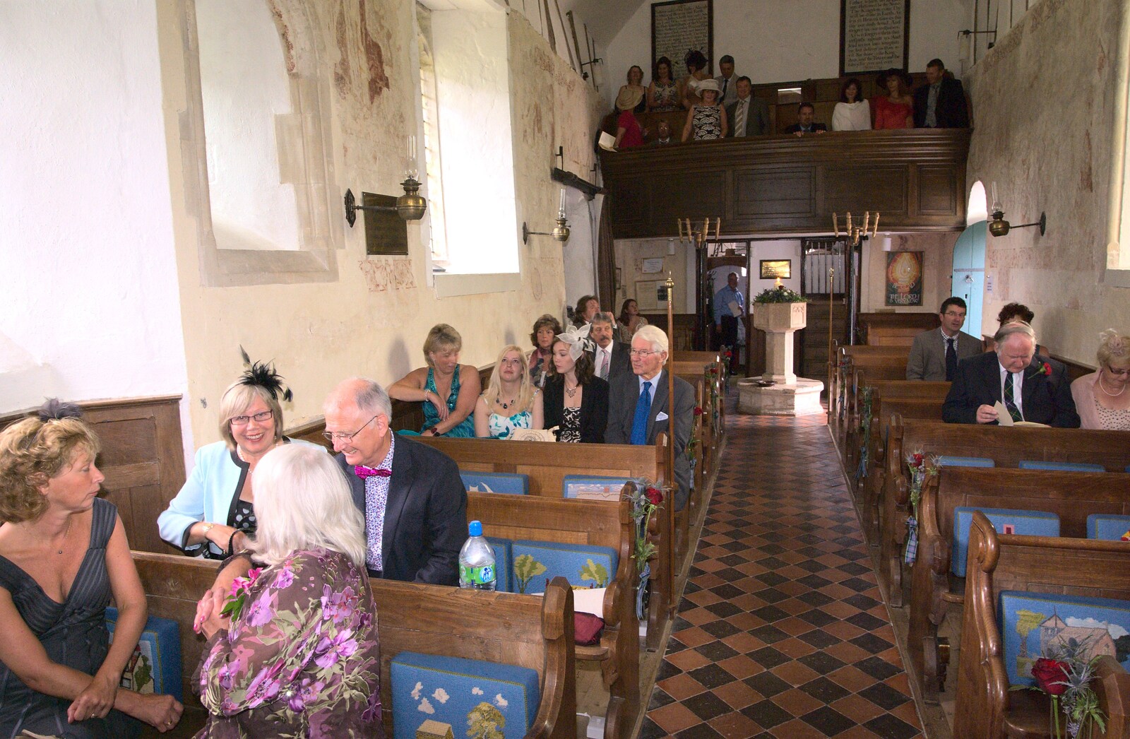 Inside Thornham church from Rob and Wilma's Wedding, Thornham and Thrandeston, Suffolk - 6th August 2011
