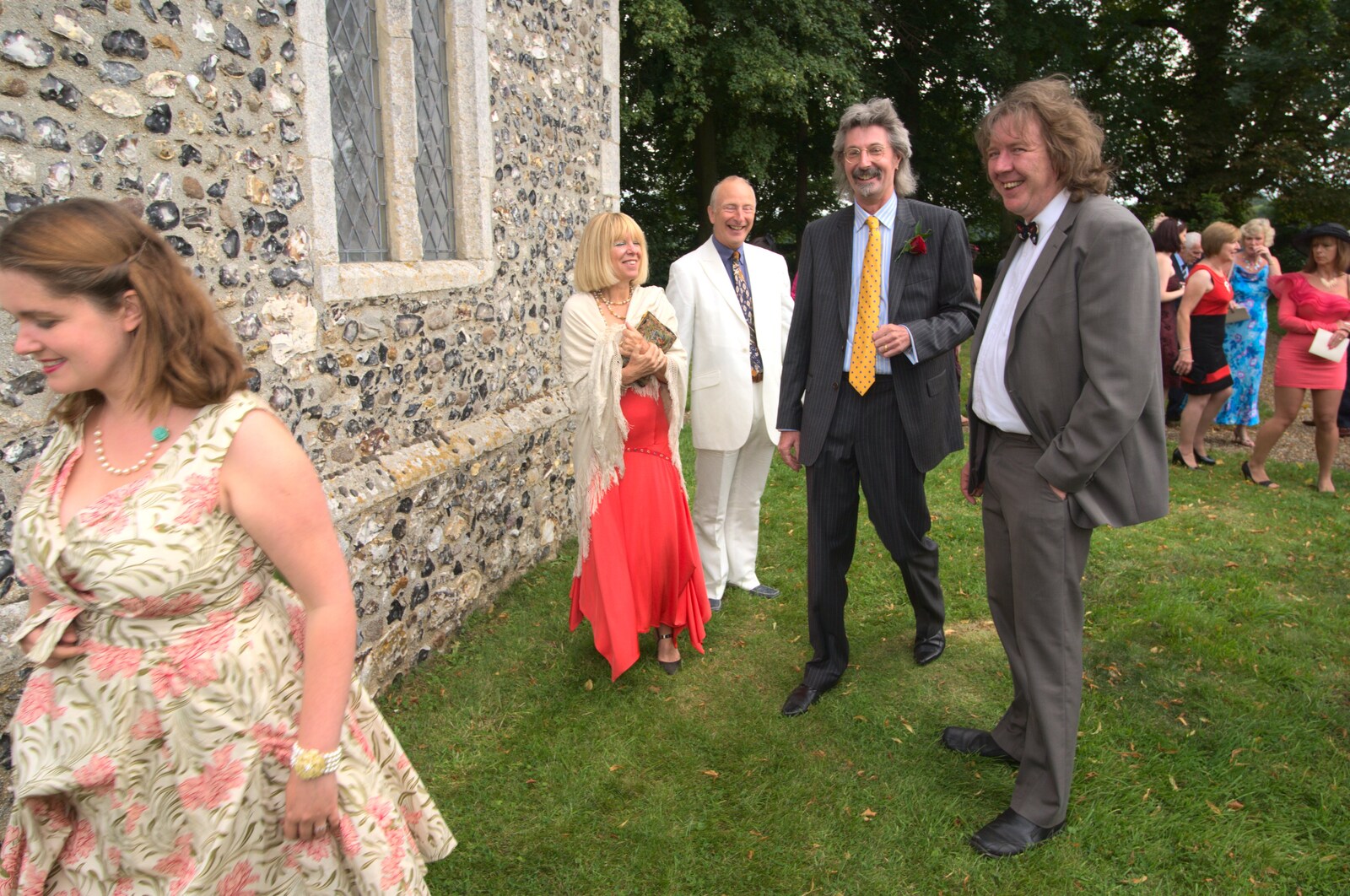 Fiona, Henry, Rob and Max from Rob and Wilma's Wedding, Thornham and Thrandeston, Suffolk - 6th August 2011