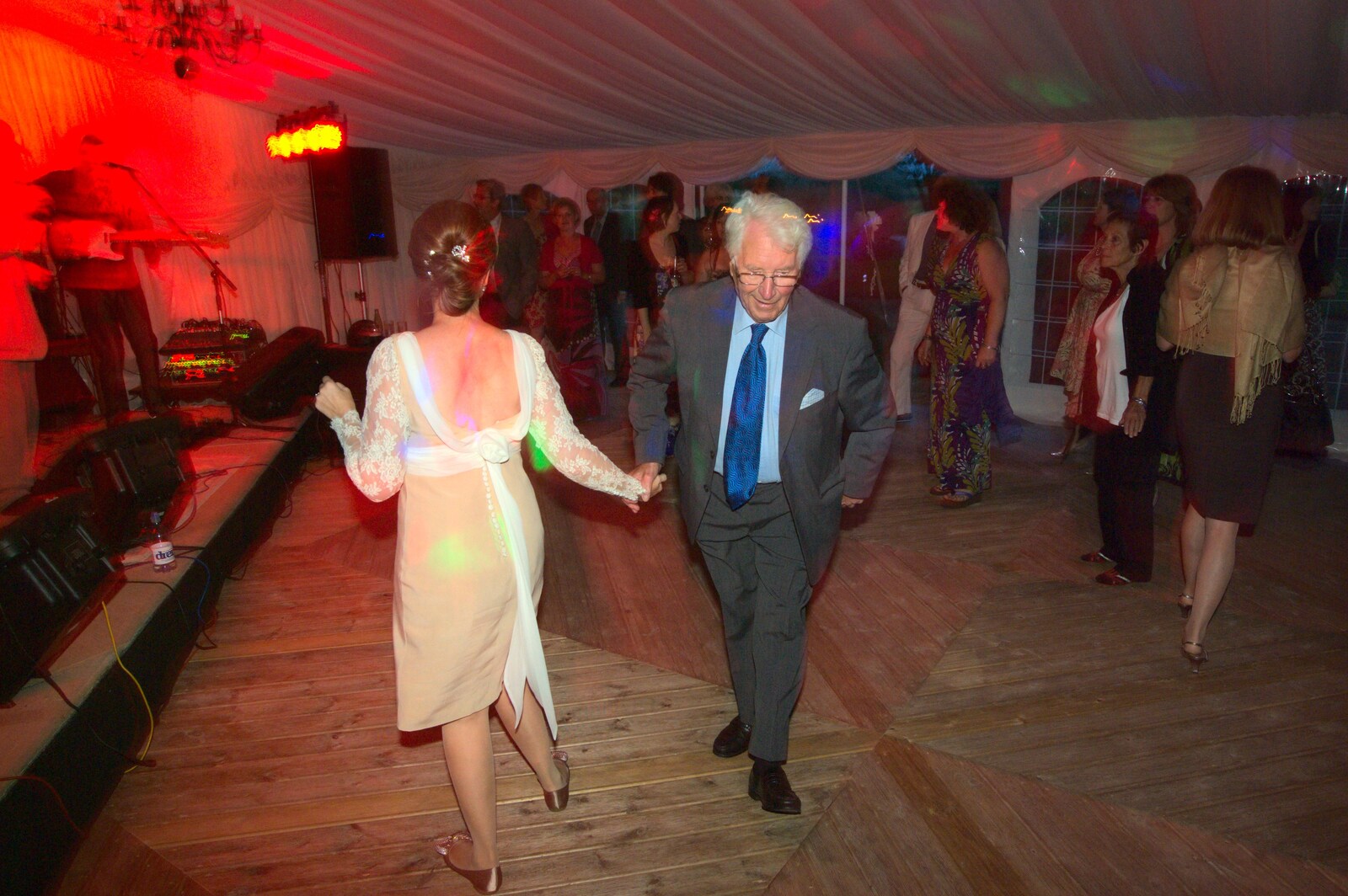 Wilma dances to the Mustard Men from Rob and Wilma's Wedding, Thornham and Thrandeston, Suffolk - 6th August 2011