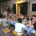 The assembled masses around the table, A Tram Trip to Port Soller, Mallorca - 18th August 2011