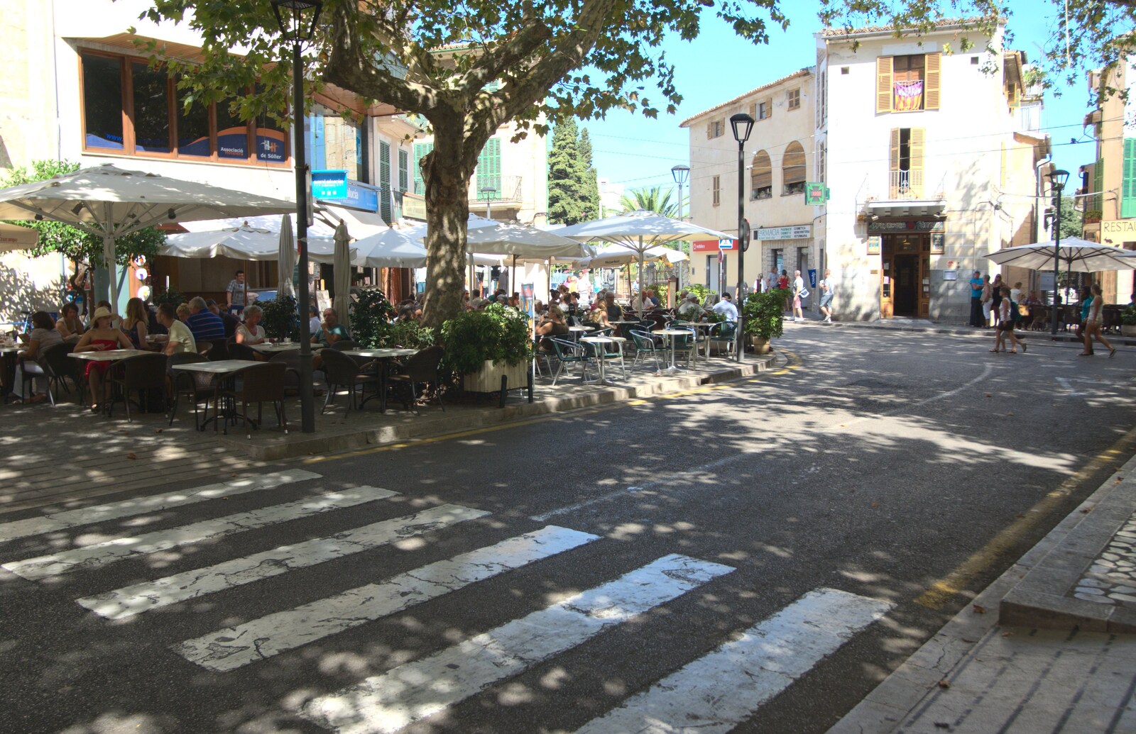Sóller's square from A Tram Trip to Port Soller, Mallorca - 18th August 2011