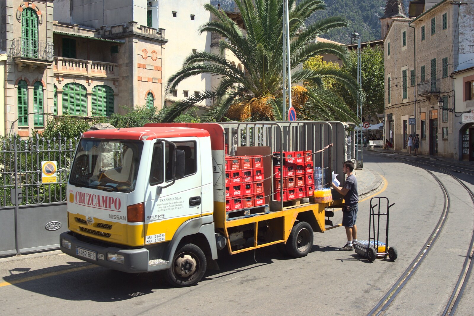 An essential Cruzcampo delivery from A Tram Trip to Port Soller, Mallorca - 18th August 2011