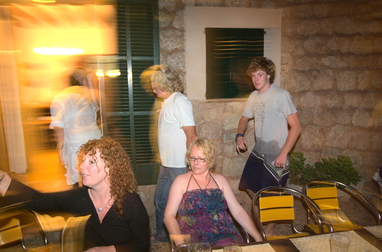 It's another night on the patio from A Tram Trip to Port Soller, Mallorca - 18th August 2011