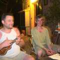 Noddy gets the ukulele out, A Tram Trip to Port Soller, Mallorca - 18th August 2011
