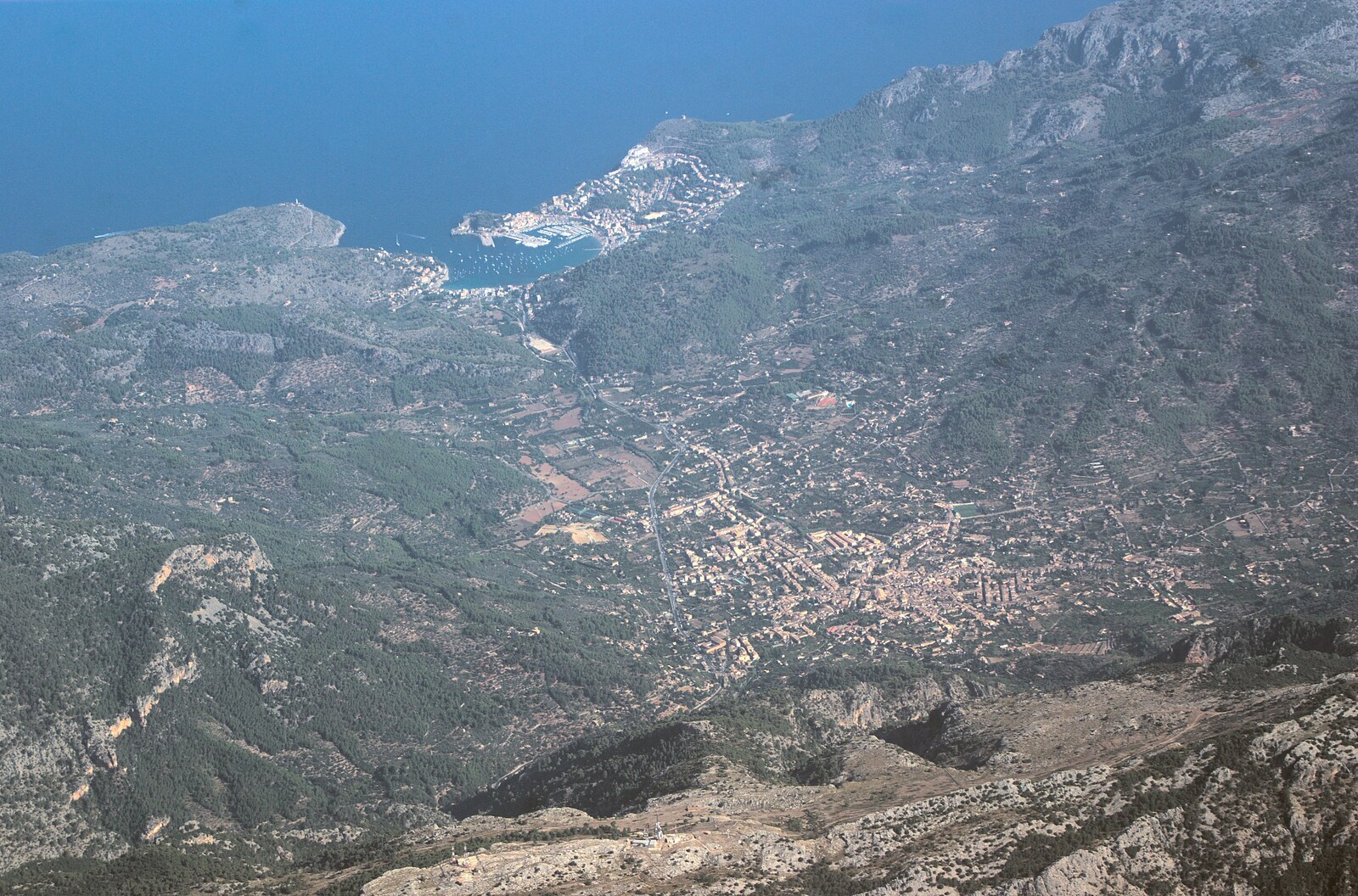 Port Sóller in the distance from A Tram Trip to Port Soller, Mallorca - 18th August 2011