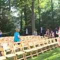 Chairs in the garden, Phil and Tania's Wedding, Short Hills, New Jersey, USA - 20th August 2011