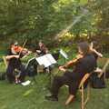 The string quartet, with one from Juilliard, Phil and Tania's Wedding, Short Hills, New Jersey, USA - 20th August 2011