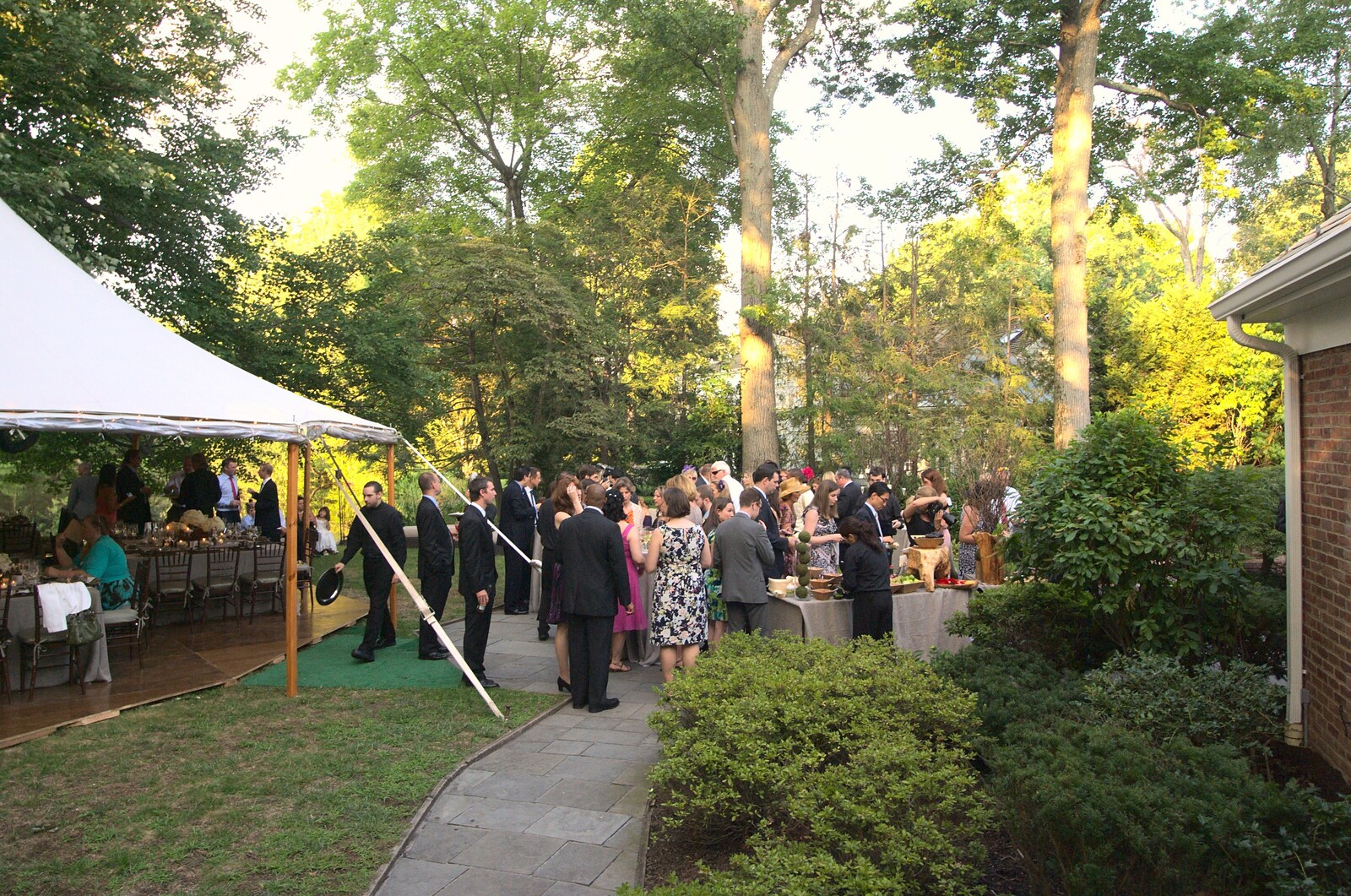 The reception kicks off from Phil and Tania's Wedding, Short Hills, New Jersey, USA - 20th August 2011