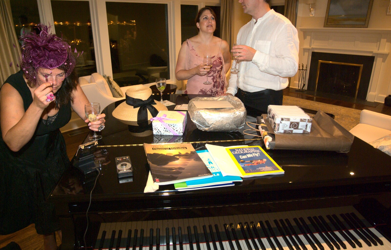 Nosher plays a bit of piano from Phil and Tania's Wedding, Short Hills, New Jersey, USA - 20th August 2011