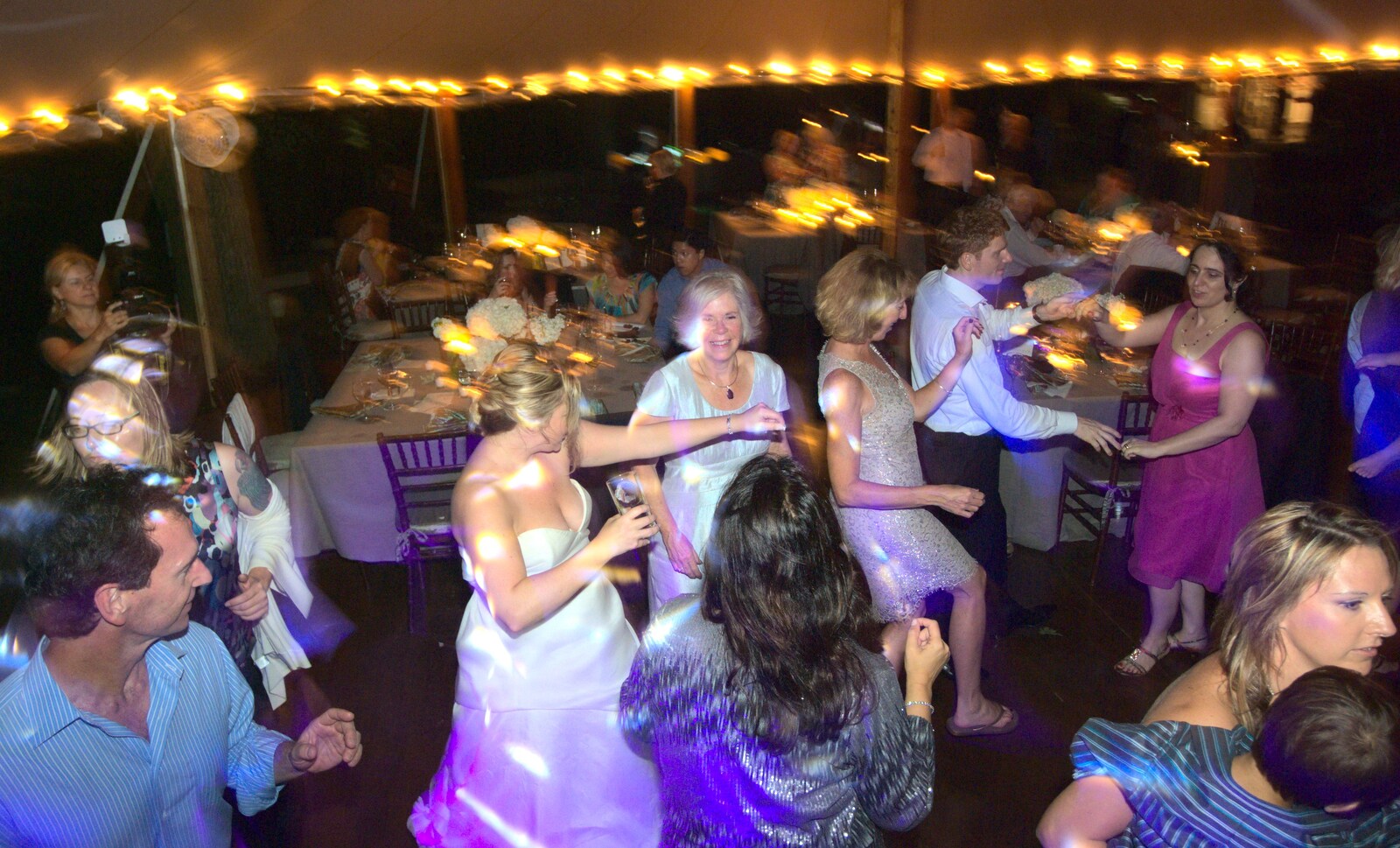 Crazy dancing from Phil and Tania's Wedding, Short Hills, New Jersey, USA - 20th August 2011