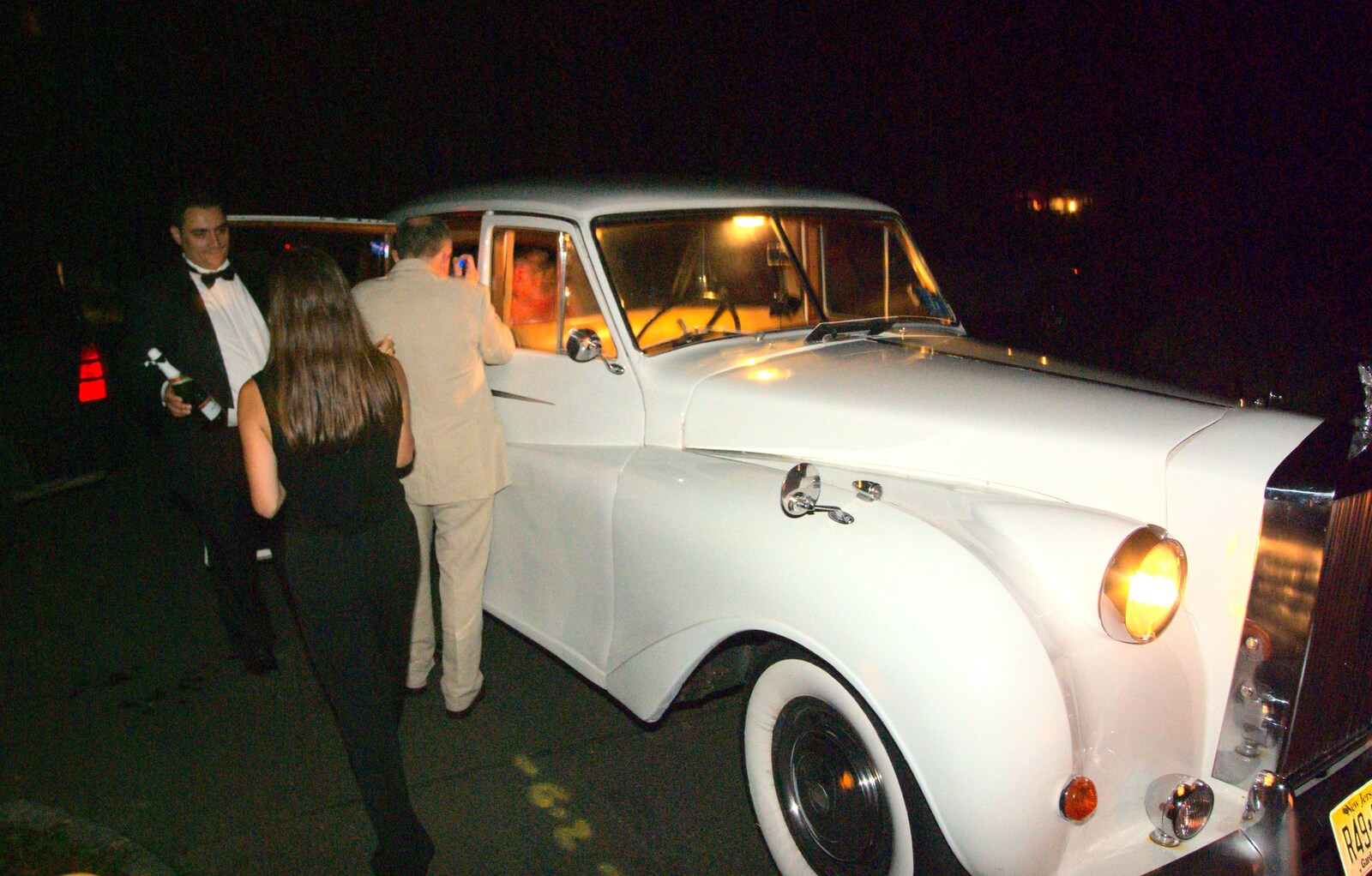 The Rolls-Royce appears from Phil and Tania's Wedding, Short Hills, New Jersey, USA - 20th August 2011