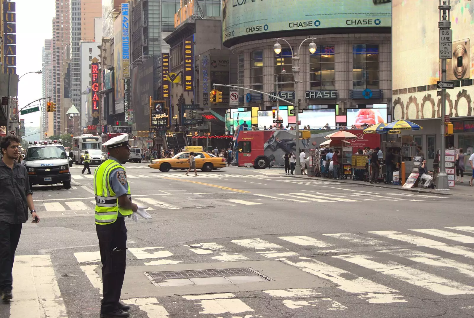 A traffic cop, from A Manhattan Hotdog, New York, USA - 21st August 2011