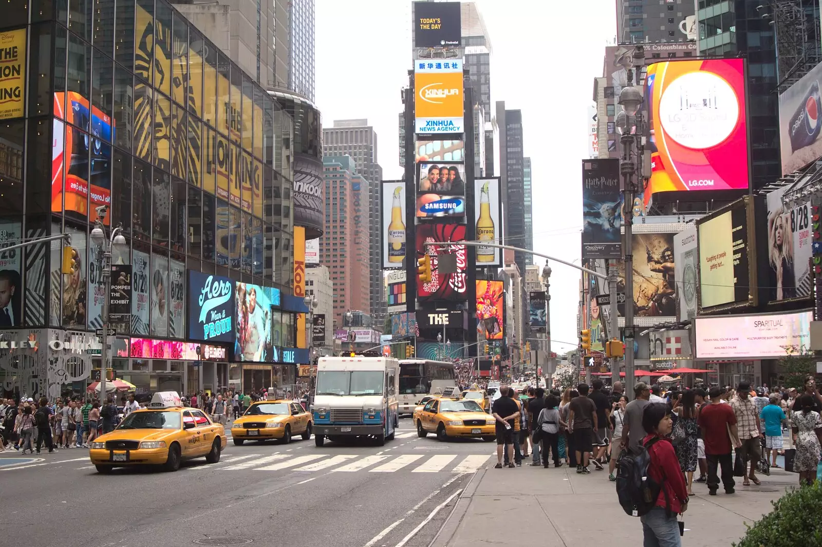 Times Square, from A Manhattan Hotdog, New York, USA - 21st August 2011