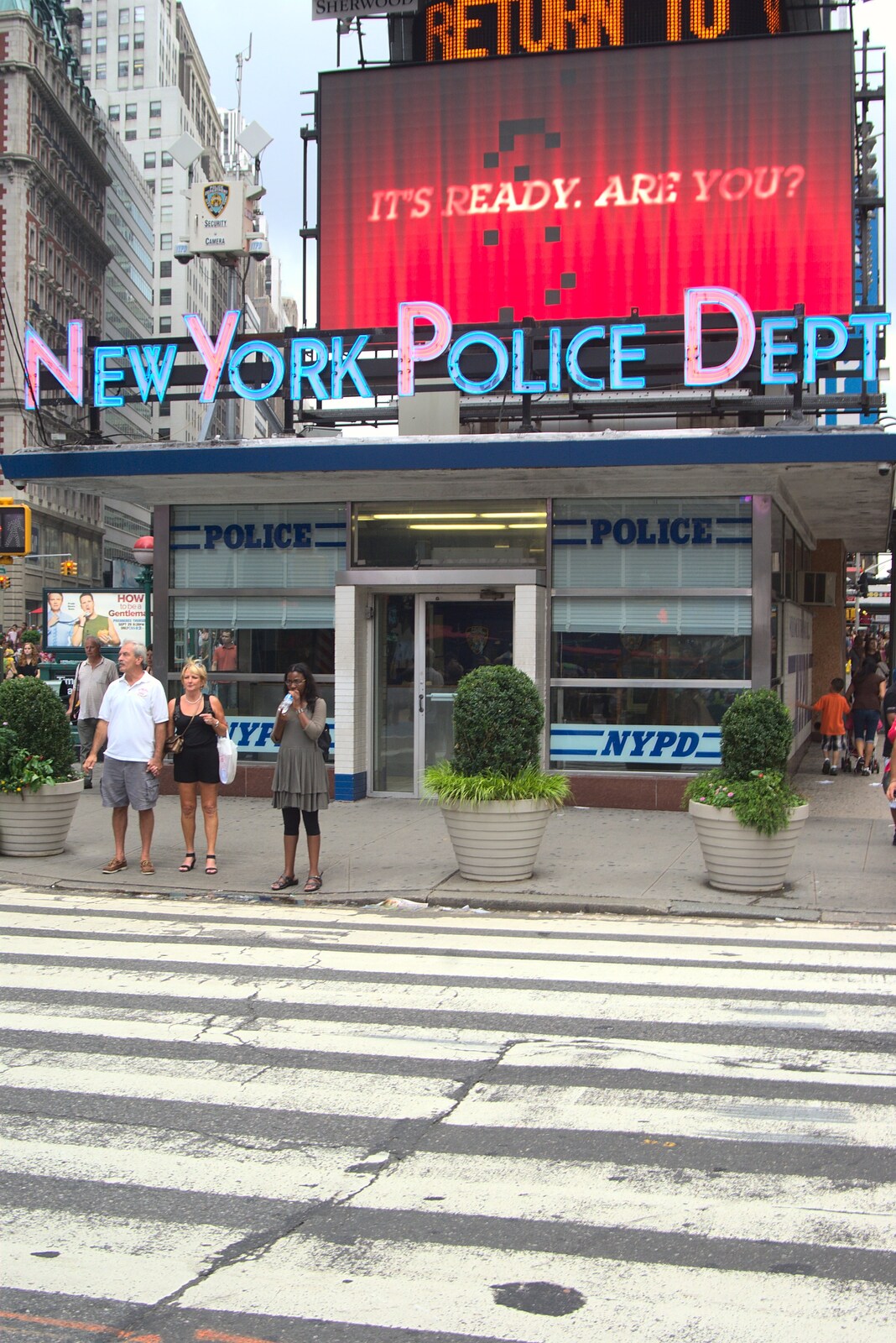 The New York Police Department from A Manhattan Hotdog, New York, USA - 21st August 2011