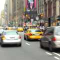 Traffic down 7th Avenue, A Manhattan Hotdog, New York, USA - 21st August 2011