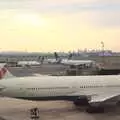 Manhattan forms the back-drop to Newark airport, A Manhattan Hotdog, New York, USA - 21st August 2011