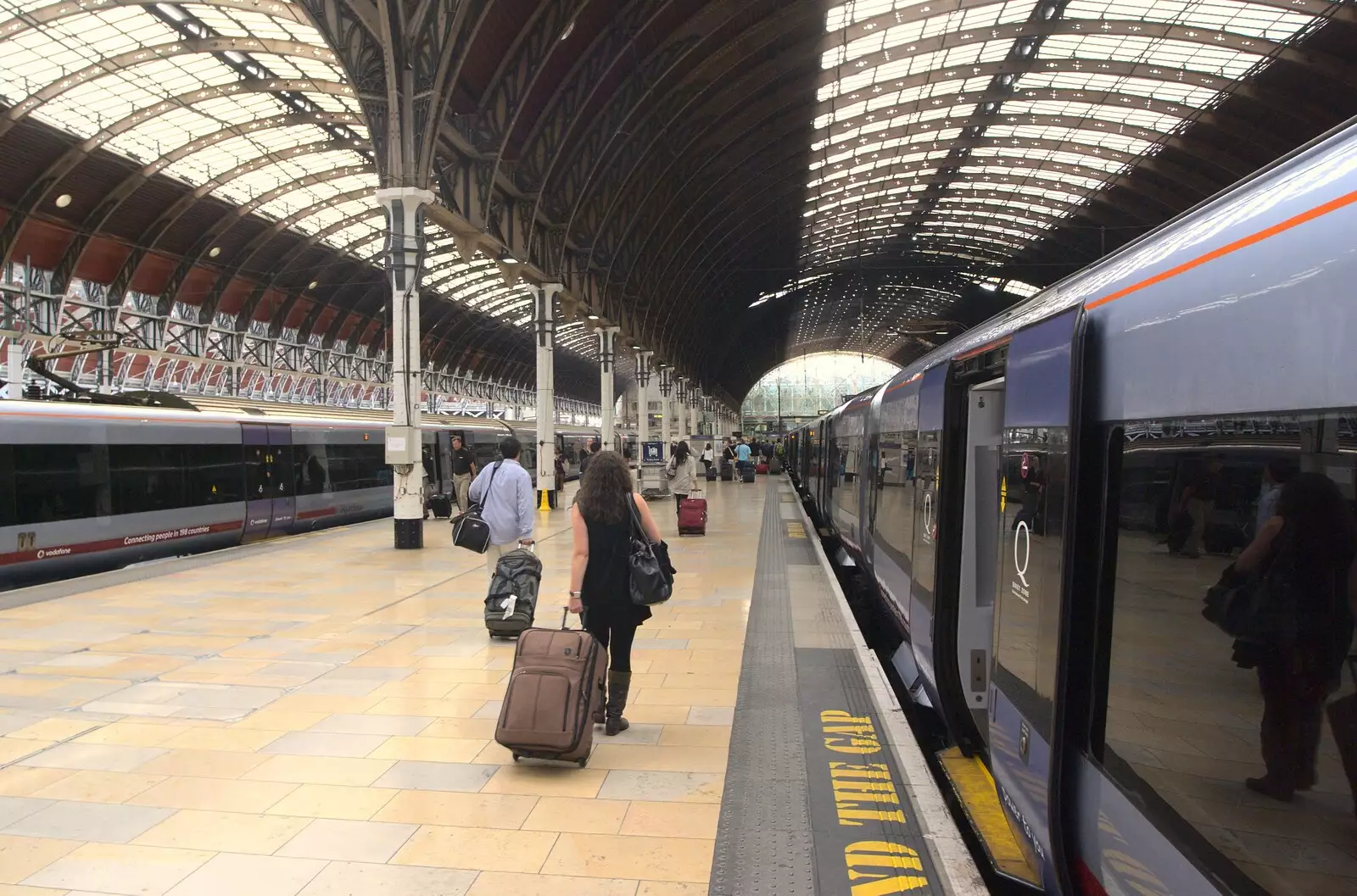 Further down the platform at Paddington, from A Manhattan Hotdog, New York, USA - 21st August 2011