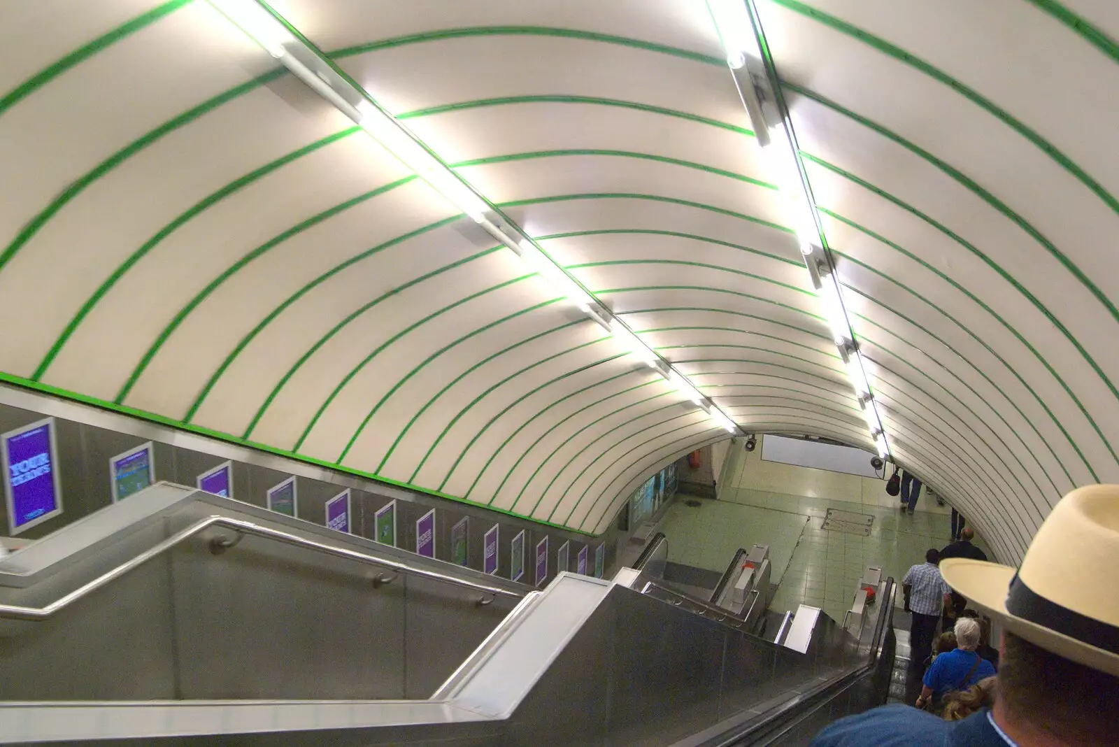 Going down into the Underground, from A Manhattan Hotdog, New York, USA - 21st August 2011