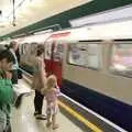 An underground train pulls in, A Manhattan Hotdog, New York, USA - 21st August 2011