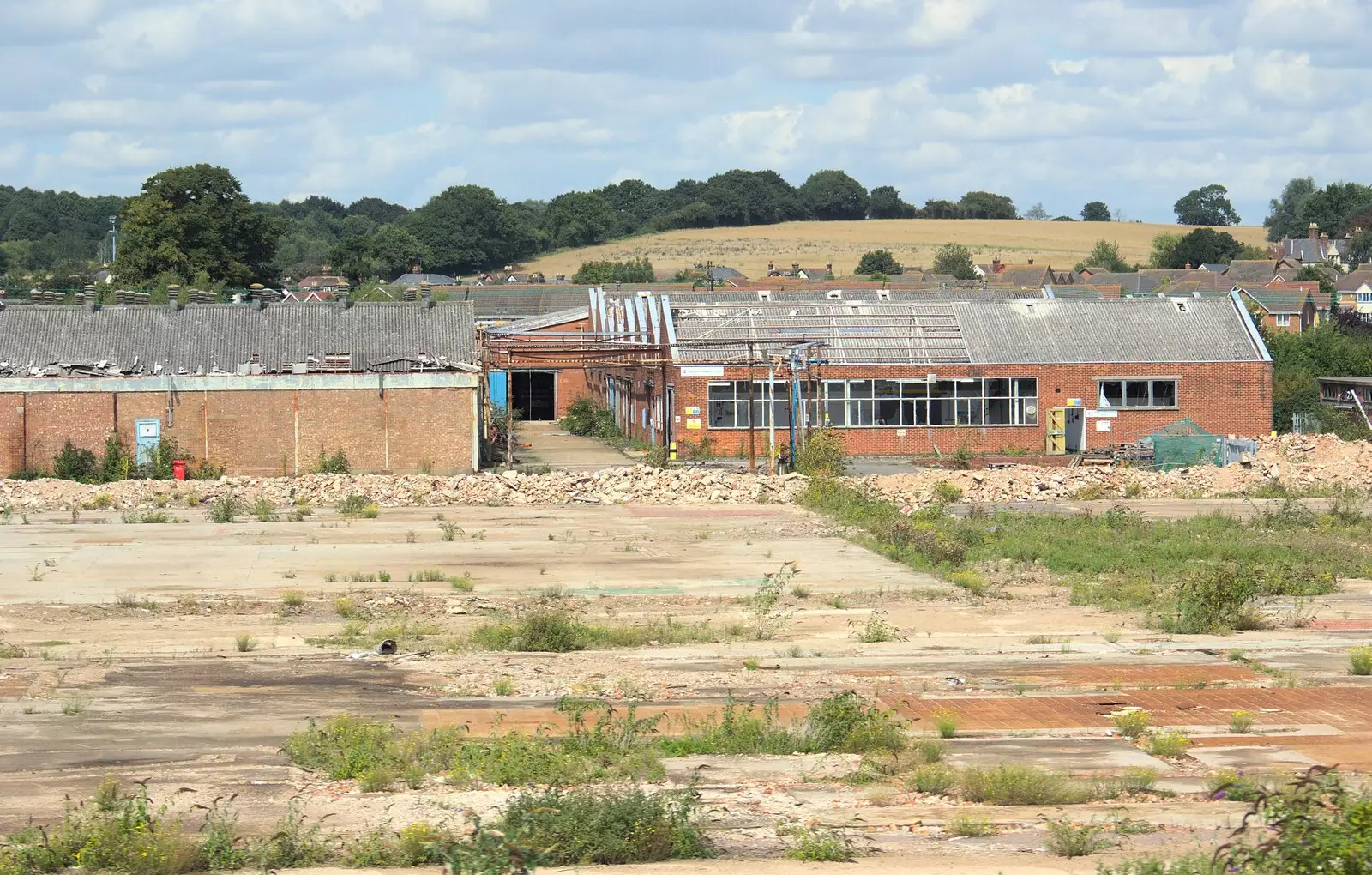 More derelict buildings in Bramford, from A Manhattan Hotdog, New York, USA - 21st August 2011