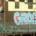 An unusual spelling of 'gross' in graffiti form, Railway Graffiti, Fred's Balance Bike, and Lydia Visits - London and Brome, Suffolk, 24th August 2011