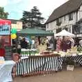 The market place, and Trevor's apple juice, Farmers' Market and Harvest Day, Diss and Brome, Norfolk and Suffolk - 10th September 2011