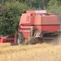 The combine harvester does its thing, Farmers' Market and Harvest Day, Diss and Brome, Norfolk and Suffolk - 10th September 2011