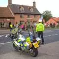 The rozzers block the road off, The Tour of Britain, Brome, Suffolk - 17th September 2011