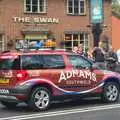 An Adnams-sponsored car drives by, The Tour of Britain, Brome, Suffolk - 17th September 2011