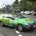 Support cars from all over Europe stream past, The Tour of Britain, Brome, Suffolk - 17th September 2011