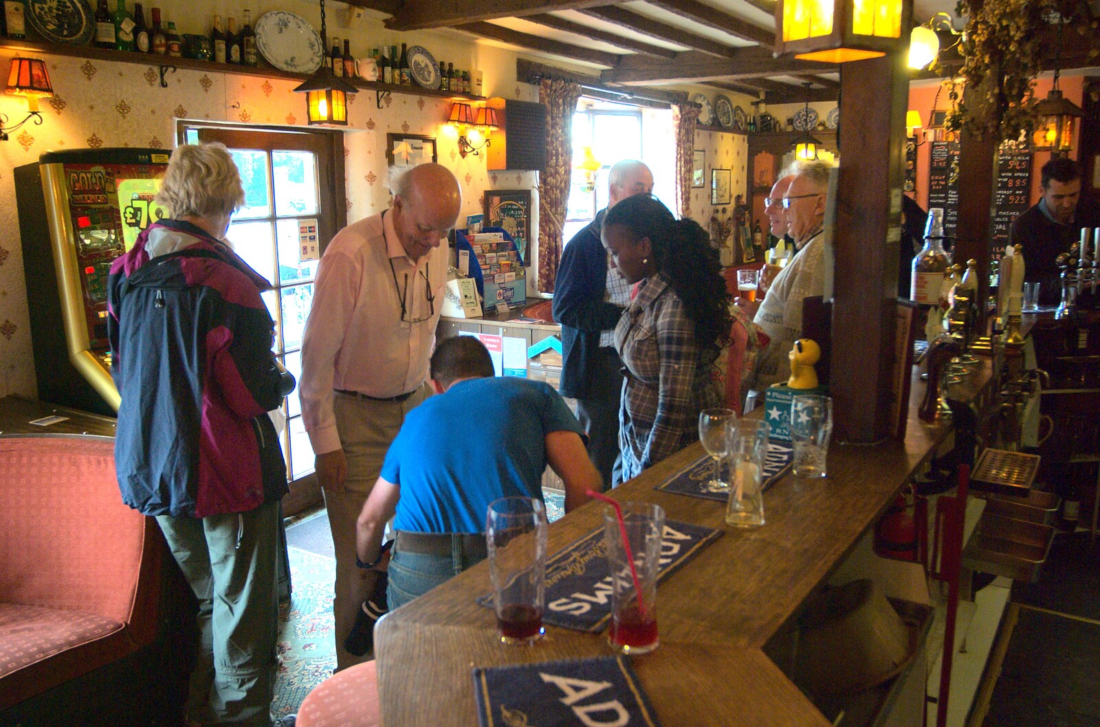 We retire inside the Swan from The Tour of Britain, Brome, Suffolk - 17th September 2011