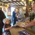 Fred wrestles for bar towels with Alan, The Tour of Britain, Brome, Suffolk - 17th September 2011