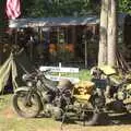 Army motorbikes, The 1940s Steam Train Weekend, Holt, Norfolk - 18th September 2011