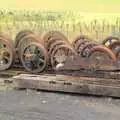 A pile of rusting wheels, The 1940s Steam Train Weekend, Holt, Norfolk - 18th September 2011