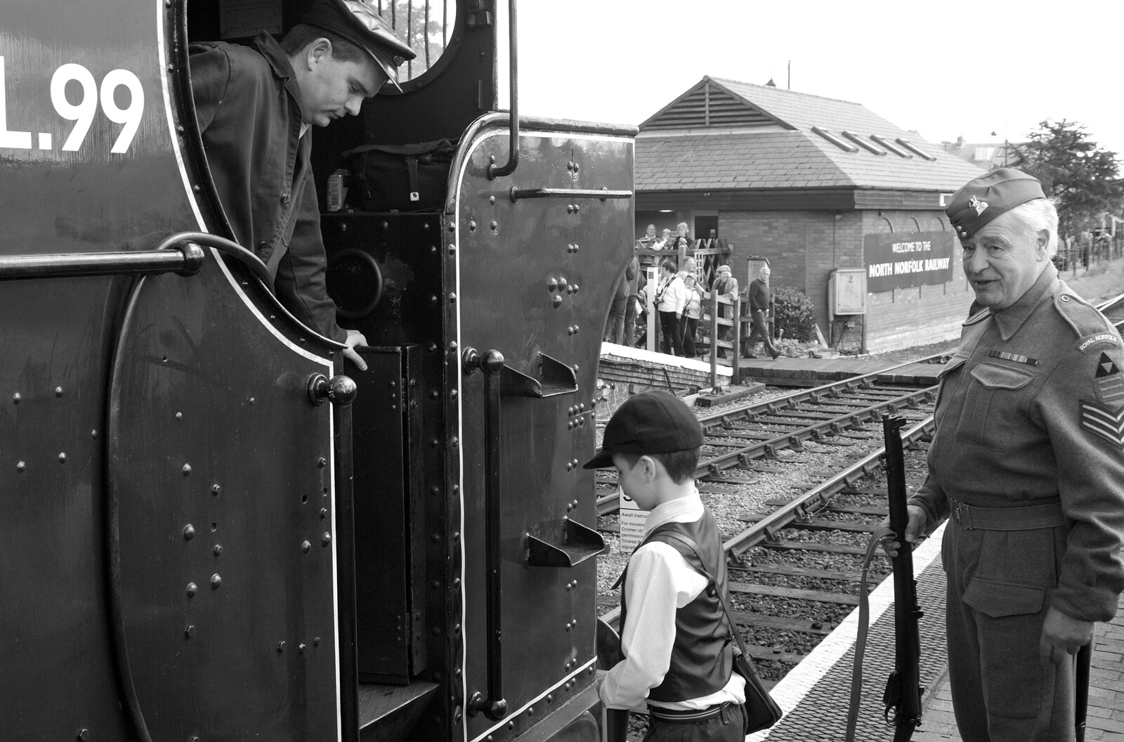 Pannier Tank Engine L.99 at Sheringham from The 1940s Steam Train Weekend, Holt, Norfolk - 18th September 2011