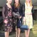 Suzanne, her sister, and Ellie pose by the truck, The 1940s Steam Train Weekend, Holt, Norfolk - 18th September 2011