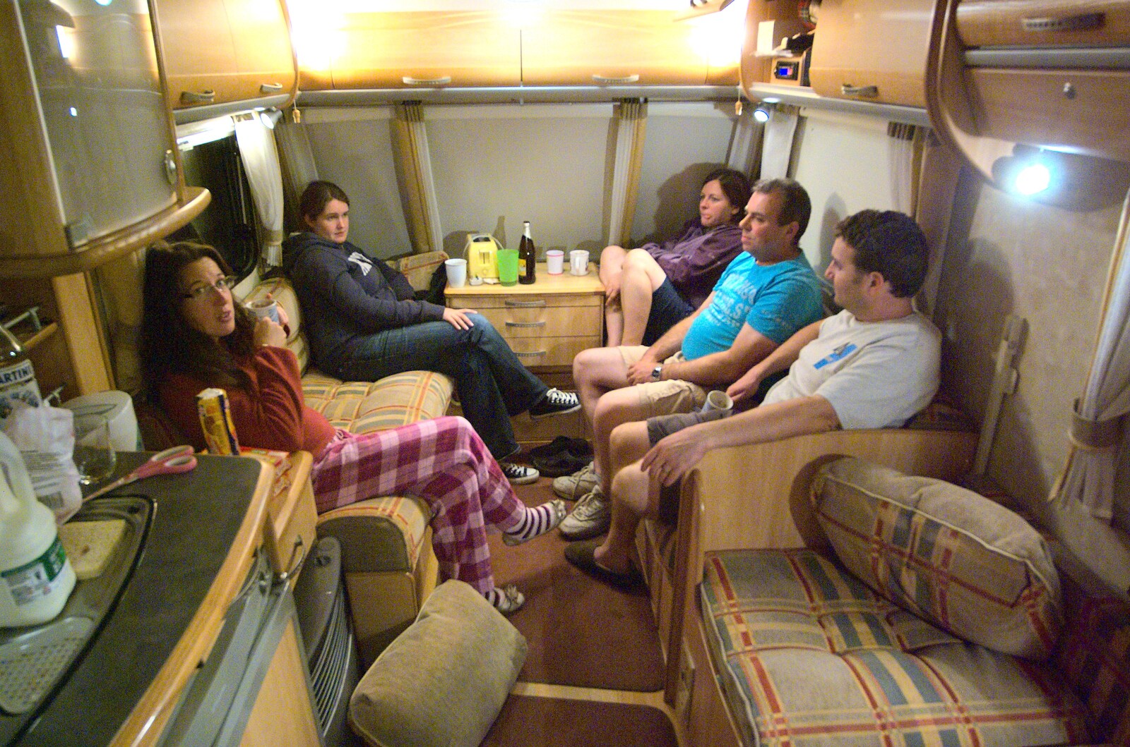 In the caravan from Fred's Birthday and Mildenhall Camping, Suffolk - 25th September 2011