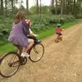 On the cycle path, Fred's Birthday and Mildenhall Camping, Suffolk - 25th September 2011