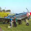 Marinell on the grass runway, Another Afternoon with Janie and Marinell the Mustangs, Hardwick, Norfolk - 16th October 2011