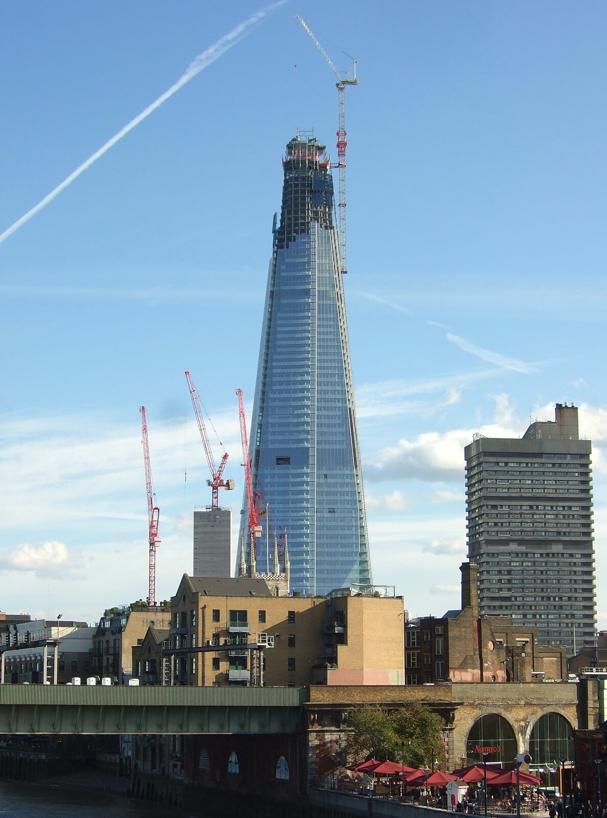 The Shard nears completion from TouchType Moves Offices and a Night in The Kings Head, Brockdish and London - 19th October 2011