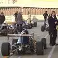 The Jedis are lined up in the pits, TouchType at Silverstone, Northamptonshire - 22nd October 2011