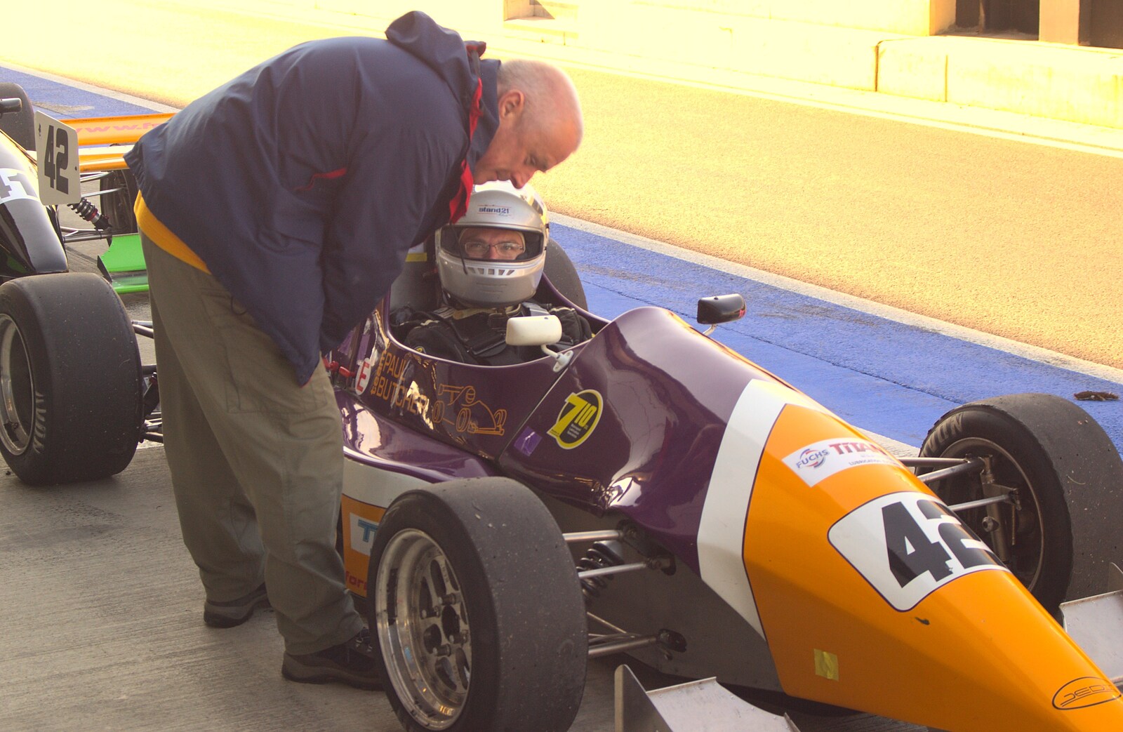 A bit of team talk from TouchType at Silverstone, Northamptonshire - 22nd October 2011