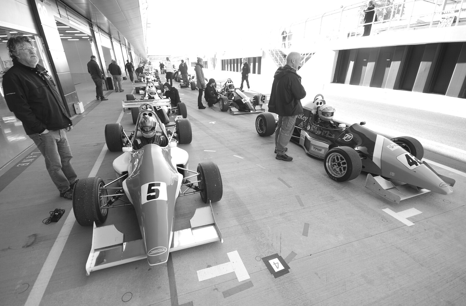 In the pits from TouchType at Silverstone, Northamptonshire - 22nd October 2011